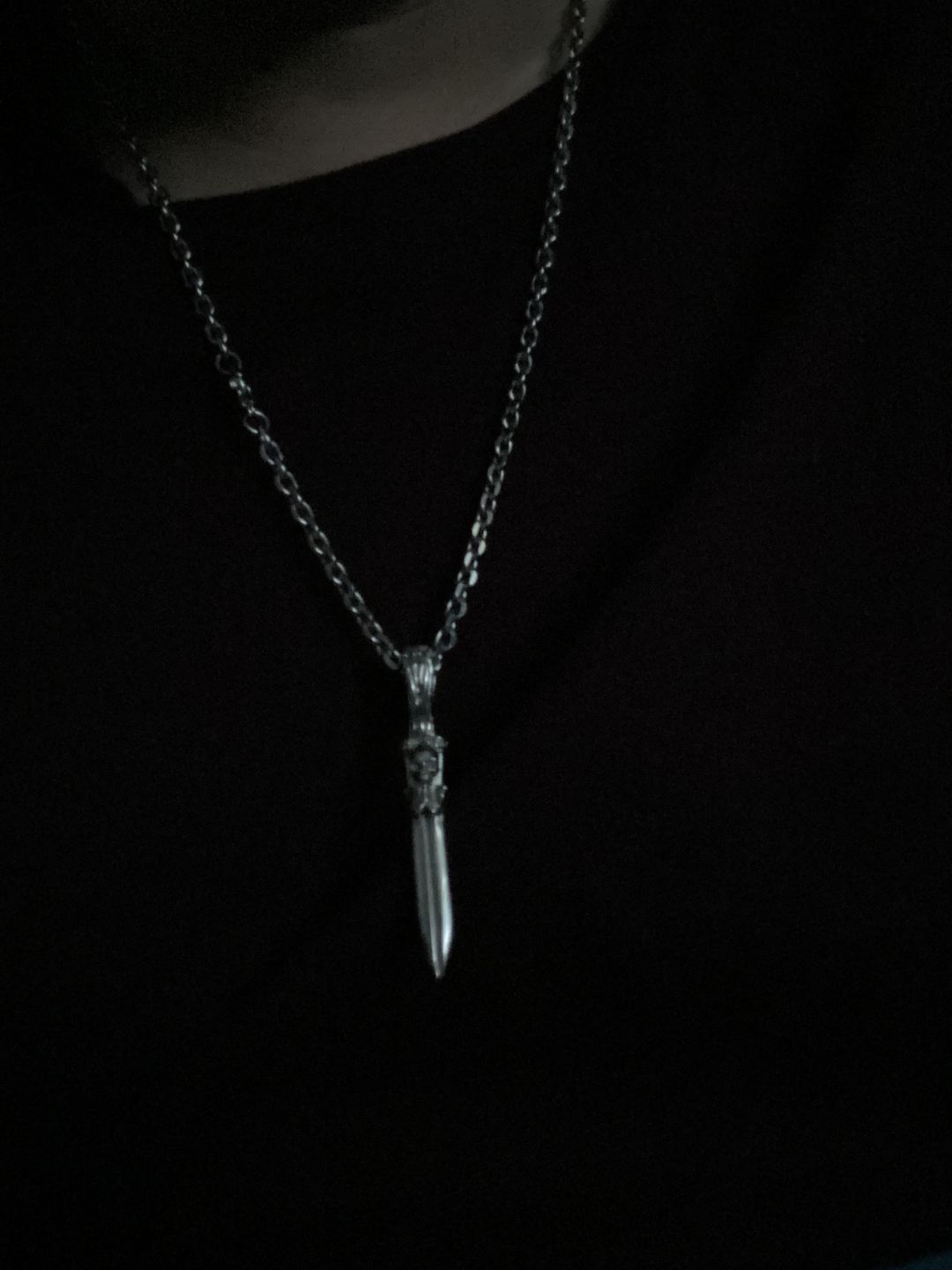 Customer photo review of CATACOMB SWORD PENDANT