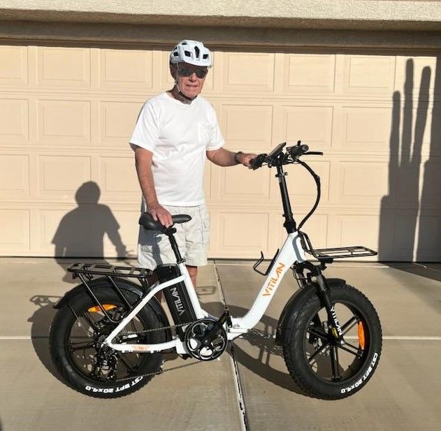 Customer photo review of U7 Step-thru Foldable Fat Tire Electric Bike
