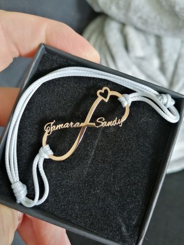 Customer photo review of LOANYA Armband mit Unendlichkeitszeichen