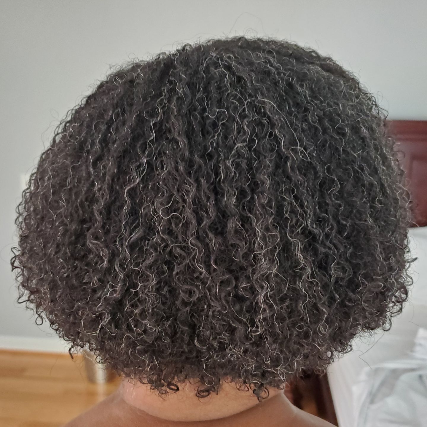 Customer photo review of Wash and Go System with Heavy Hold for Curly Hair