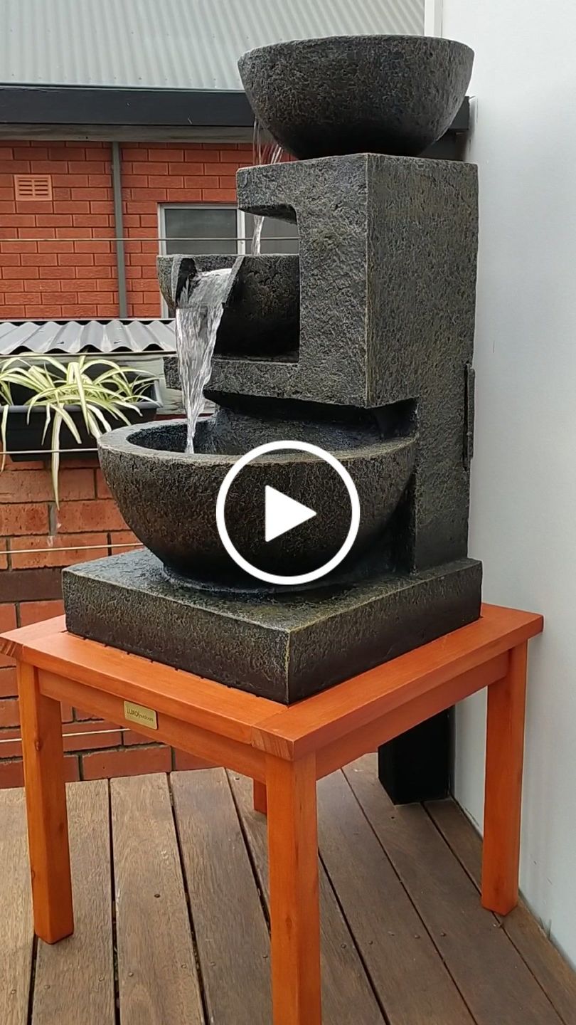 Customer video review of Carmen 3-Tier Garden Water Feature - Best Seller