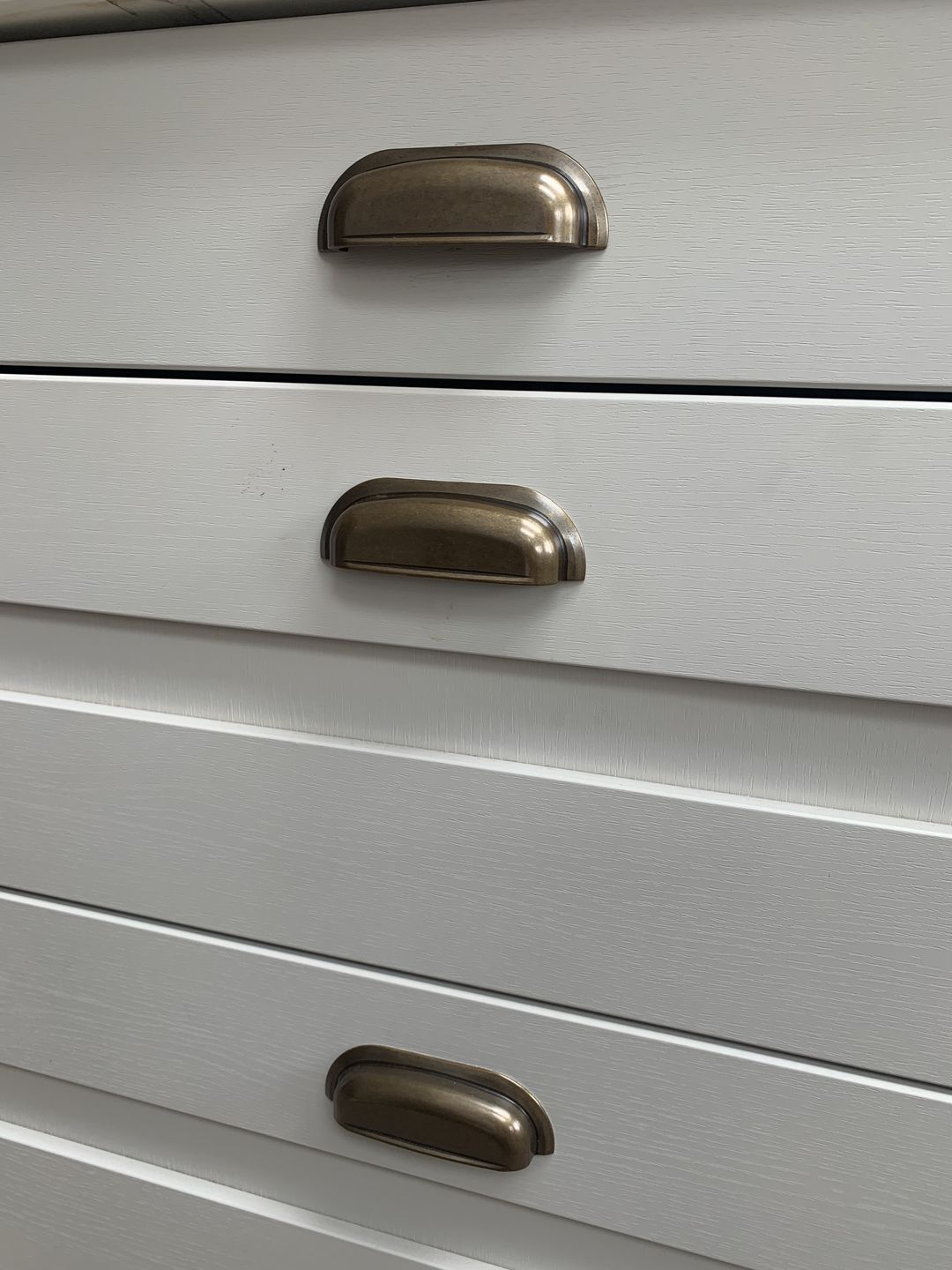 Customer photo review of Hampton Old Brass Cupboard Handles