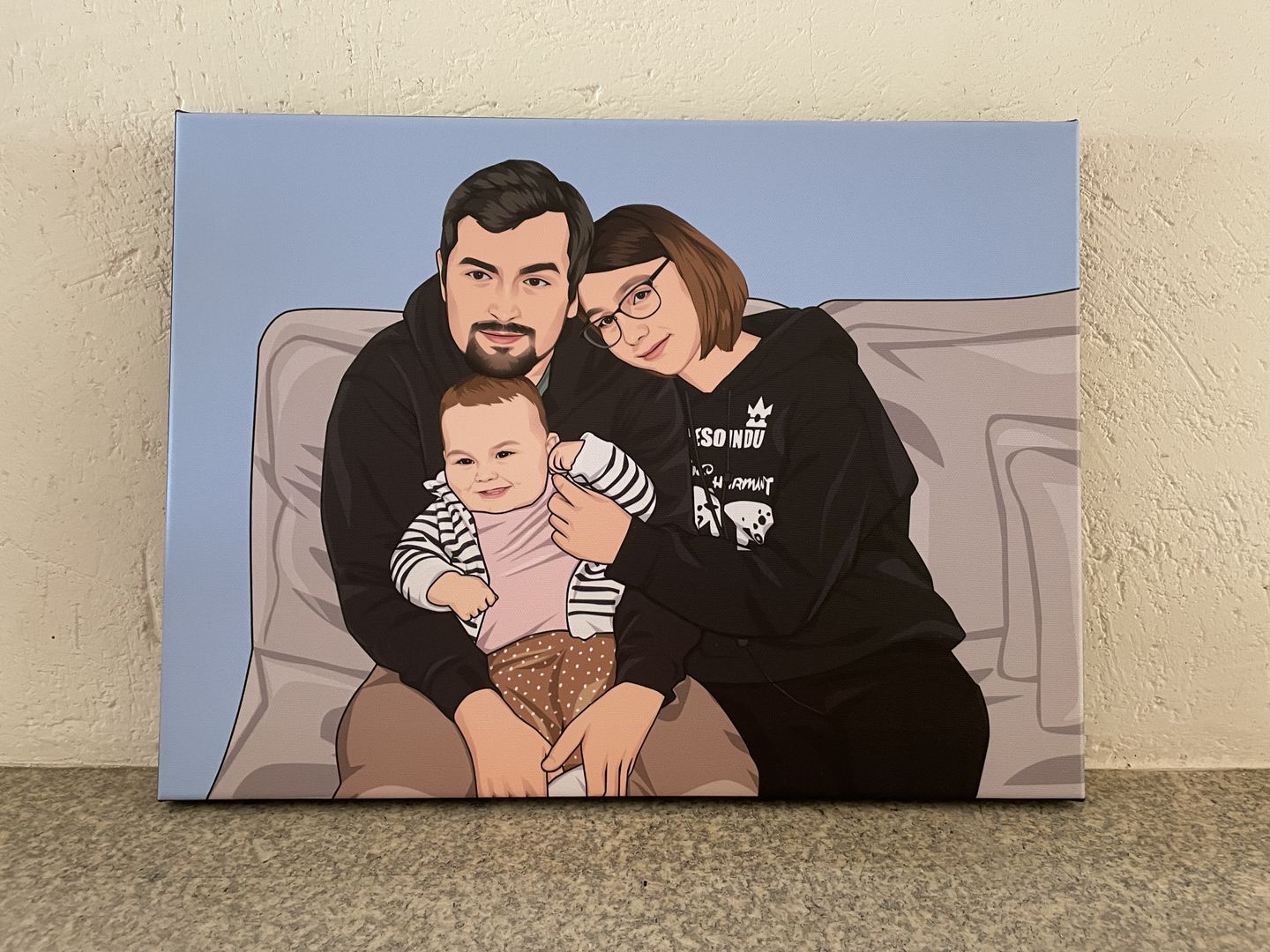 Customer photo review of Portrait Pop-Art ( sur toile )