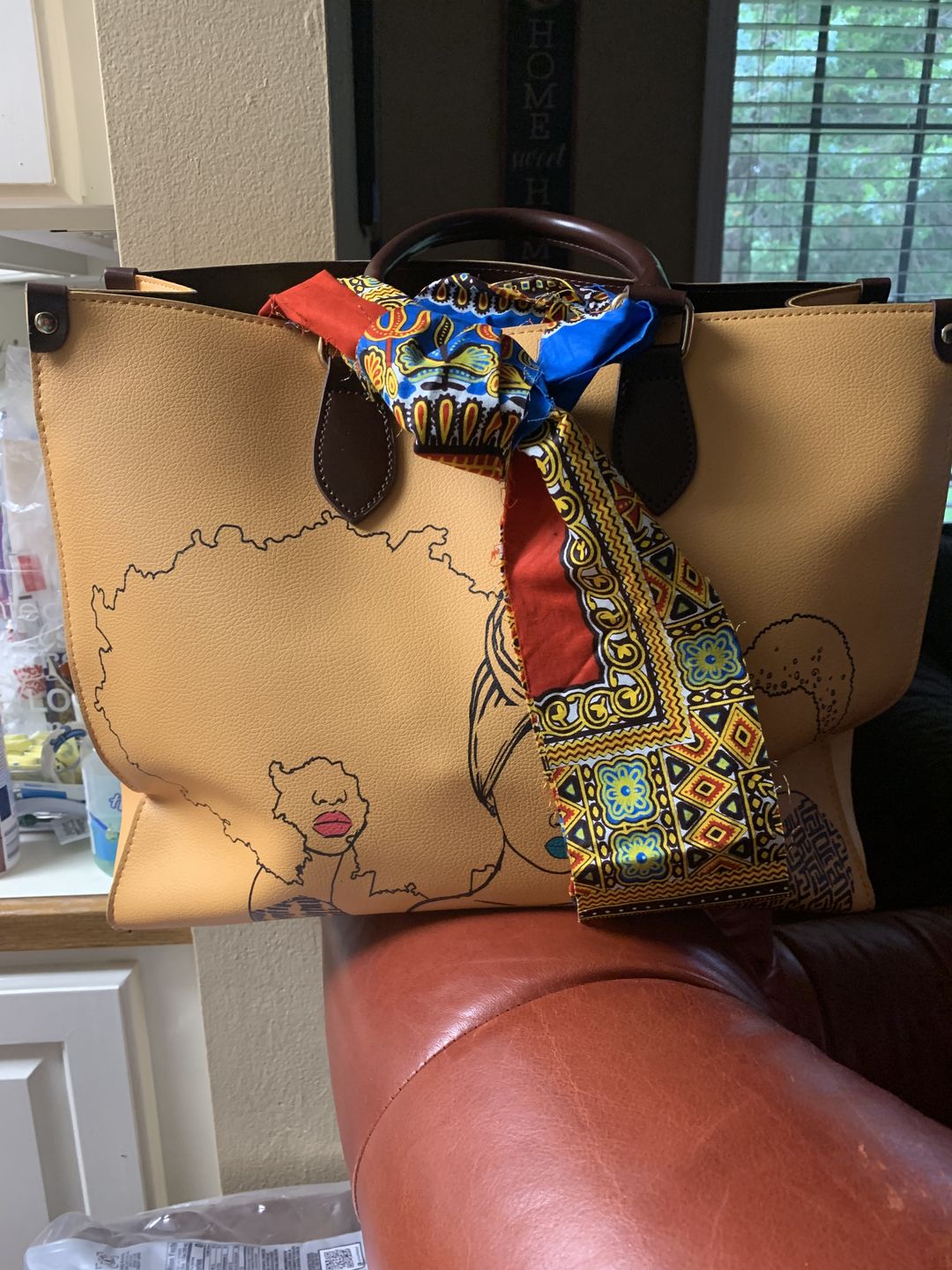 Customer photo review of Mahogany Tote Bag