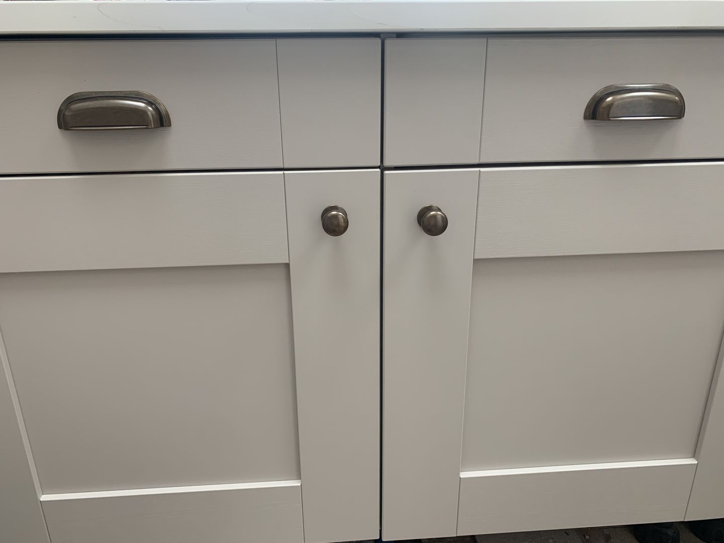 Customer photo review of Hampton Old Brass Cupboard Handles