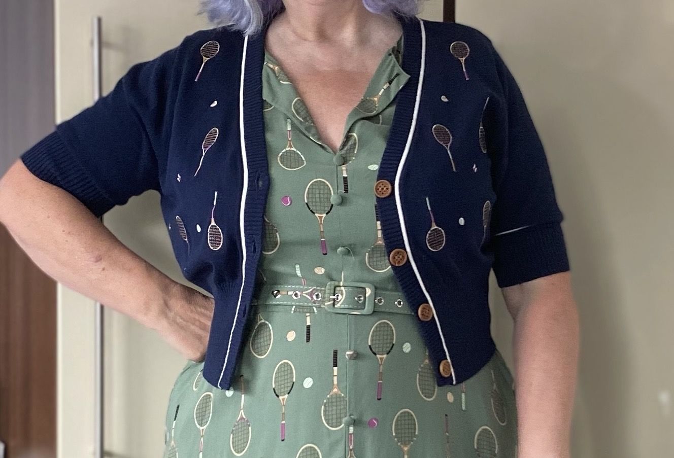 Customer photo review of Tennis Club Cardigan