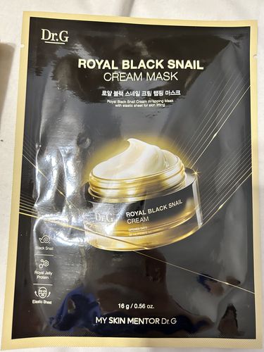 Customer photo review of [Dr.G] DRoyal Black Snail Cream Mask 1ea 16g