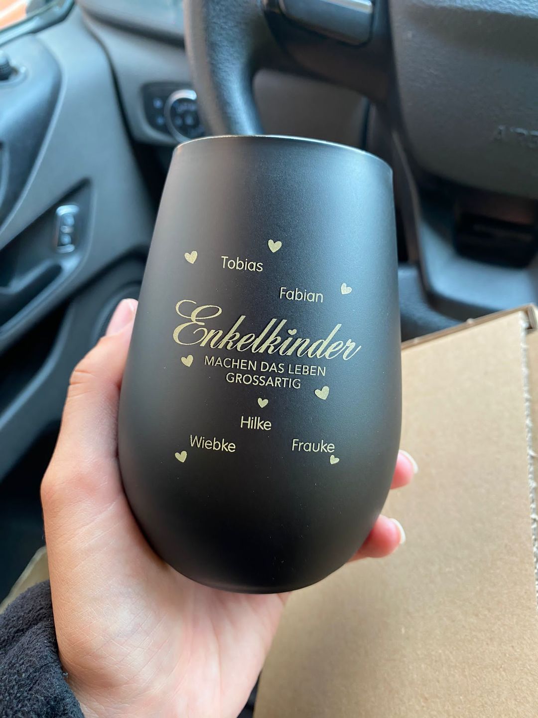Customer photo review of Meine Enkelkinder - Großeltern-Windlicht