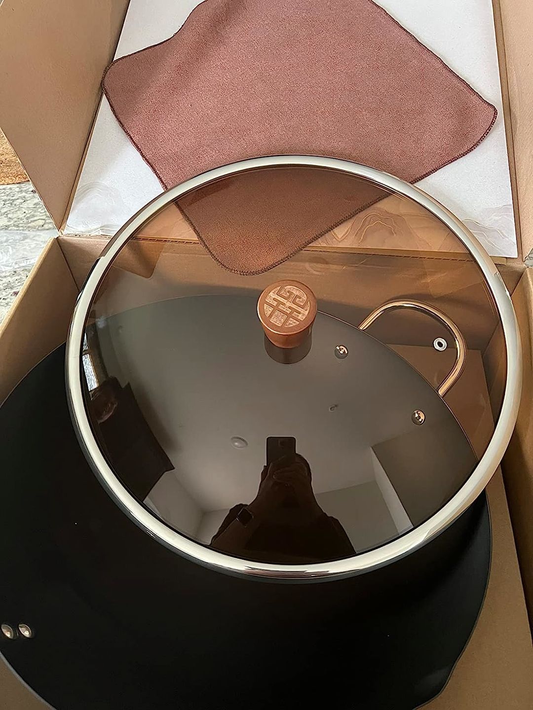 Customer photo review of WANGYUANJI Carbon Steel Wok Pan