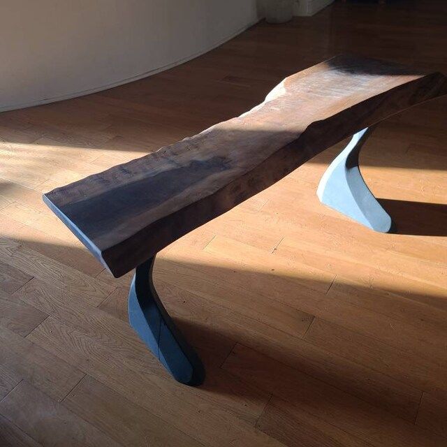 Customer photo review of Metal Bench Legs - 122 Botas - 16H inch