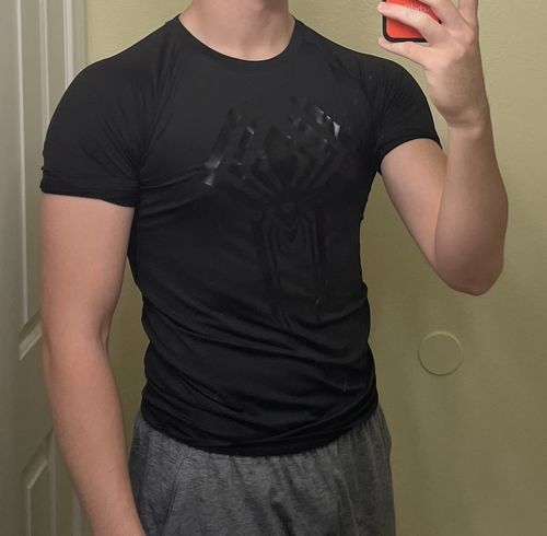 Customer photo review of 2099 Web Slinging Compression Shirt