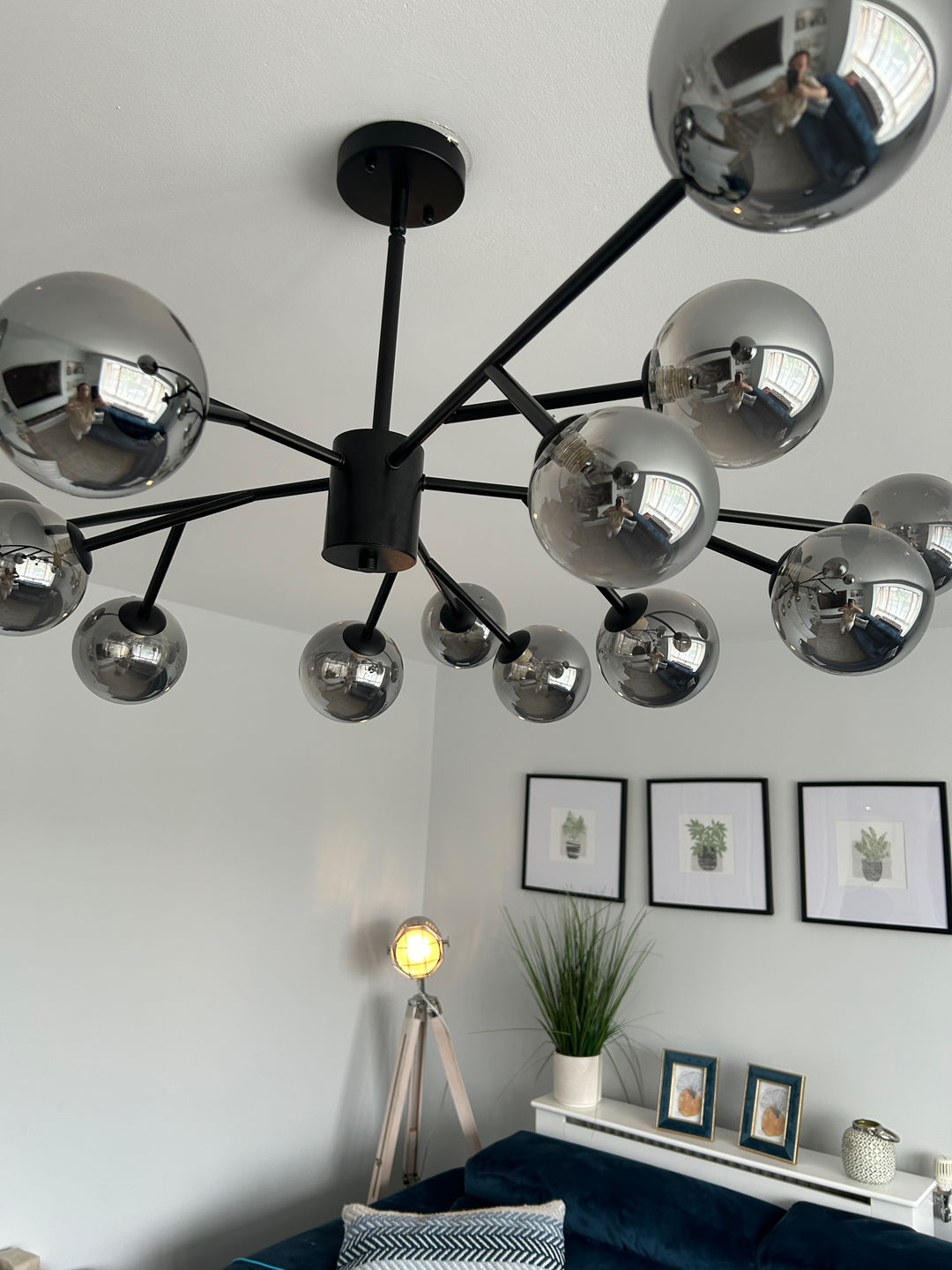 Customer photo review of Modern Sputnik Branching Bubble Chandelier