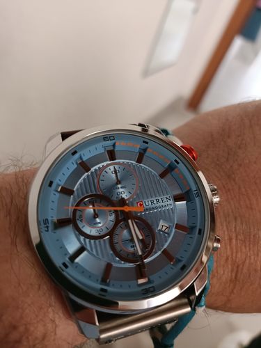 Customer photo review of Curren Istanbul® orologio uomo pelle vera