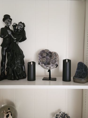 Customer photo review of Black Galaxy Amethyst w/ Stand-A