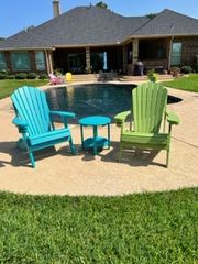 Customer photo review of QUICK SHIP - DuraWeather Poly® 18" Round Two Tier End Table