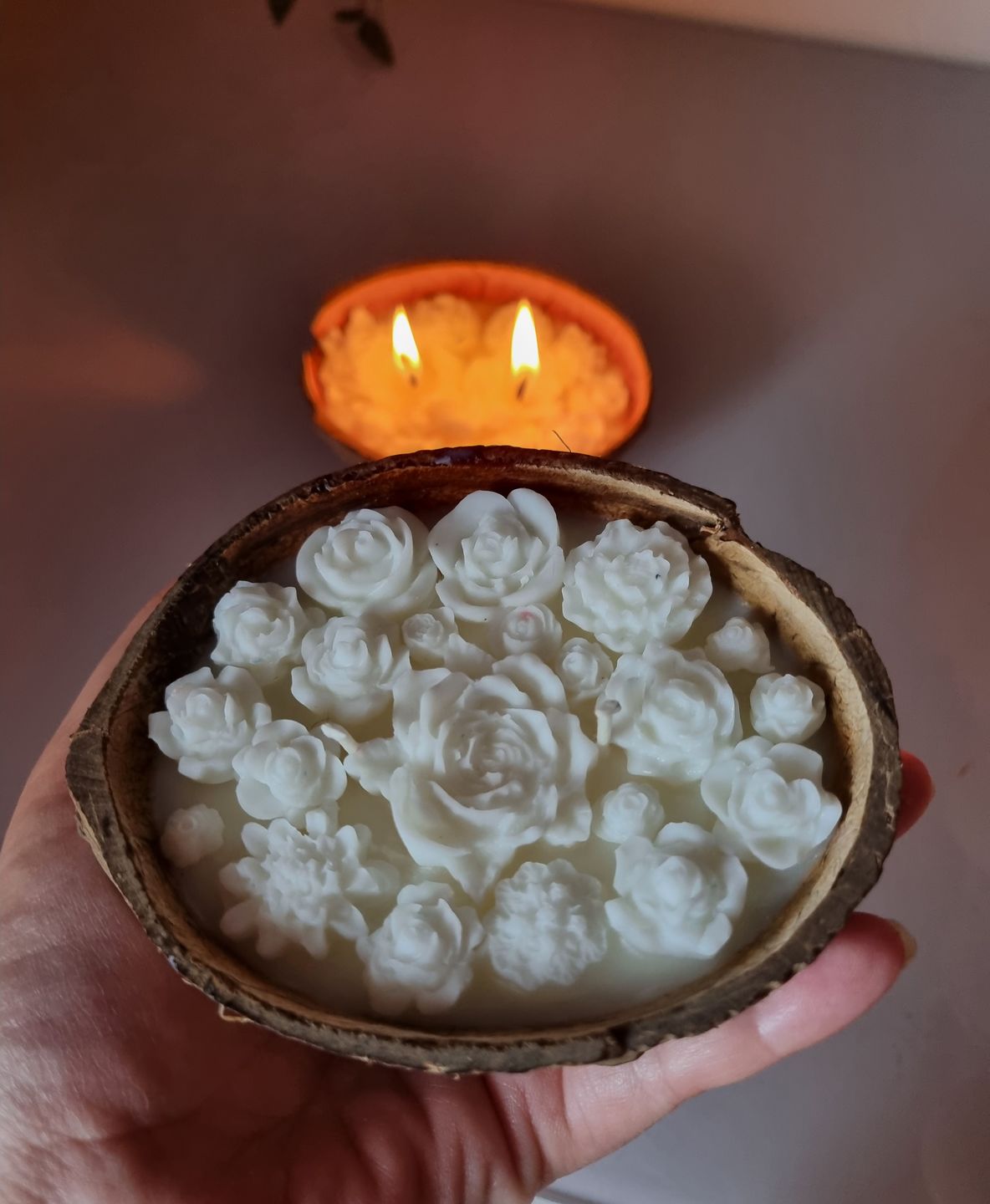 Customer photo review of 100% Natural Oval Coconut Shell Bowl