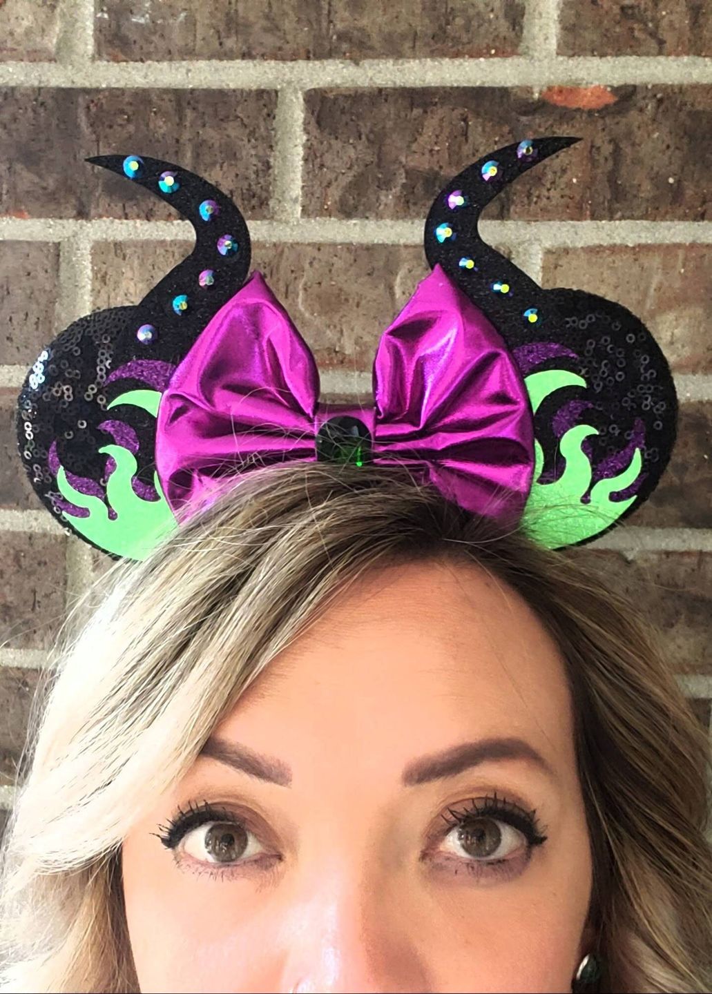 Customer photo review of Mistress of All Evil Fire Mouse Ears