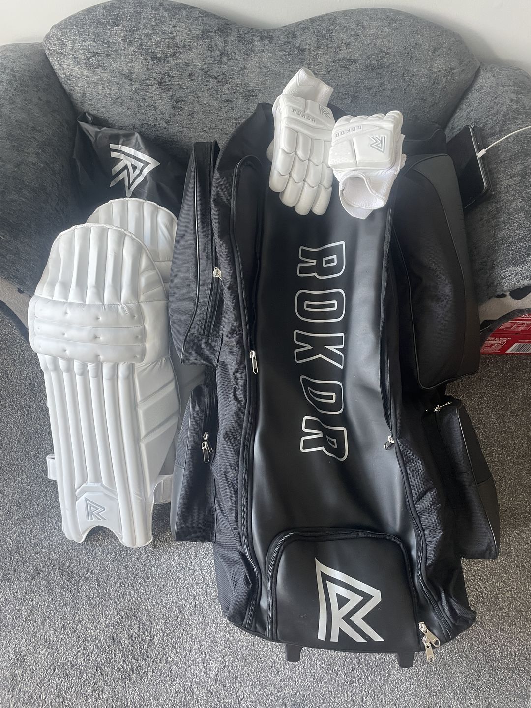 Customer photo review of Pro Batting Pads