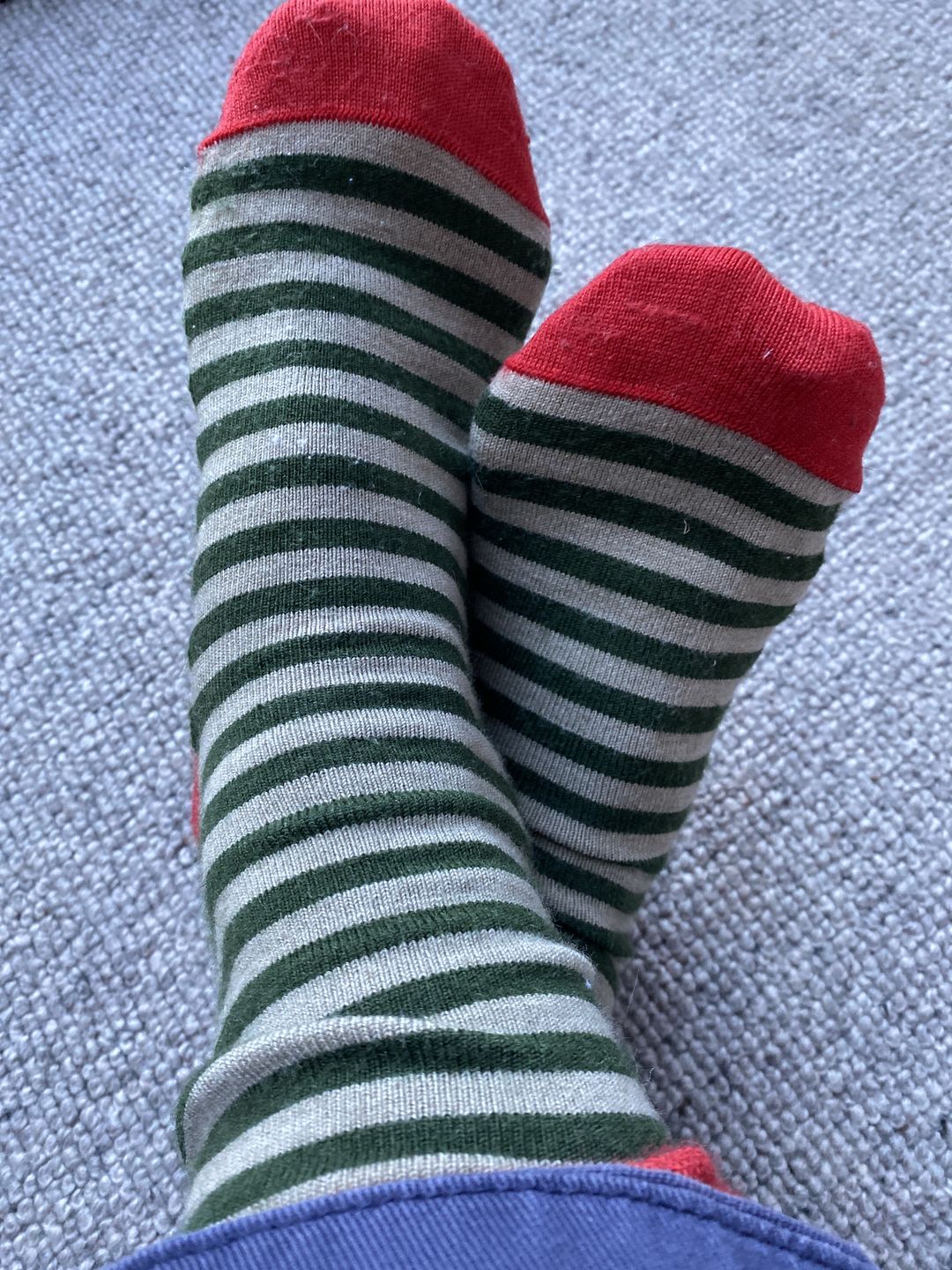 Customer photo review of Socks Mallow Stripe