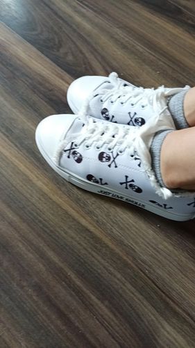 Customer photo review of Just Love Skulls & Bones Shoes - Summer Edition