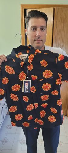 Customer photo review of Disney and Pixar Coco "Marigolds" – KUNUFLEX Short Sleeve Shirt
