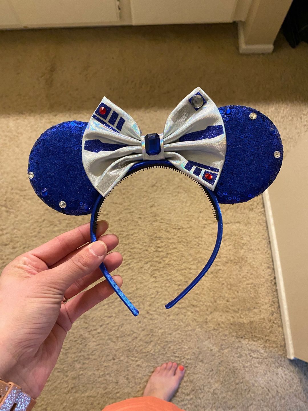 Customer photo review of Blue Robot Mouse Ears