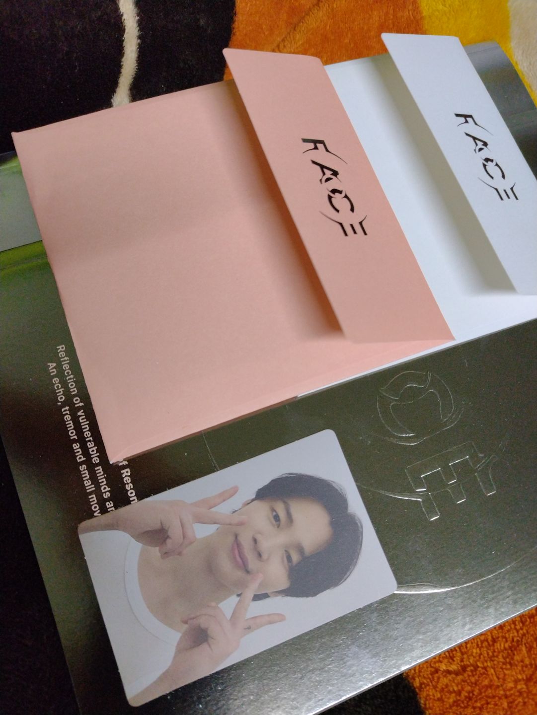 Customer photo review of BTS JIMIN - FACE 1ST SOLO ALBUM NO P.O.B VER.