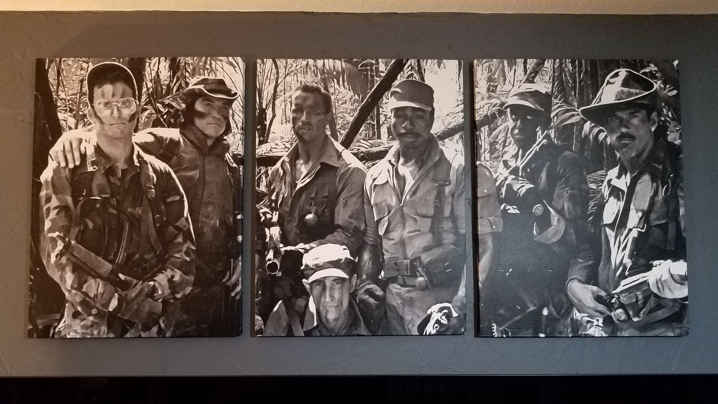 Customer photo review of Predator Crew Wall Art