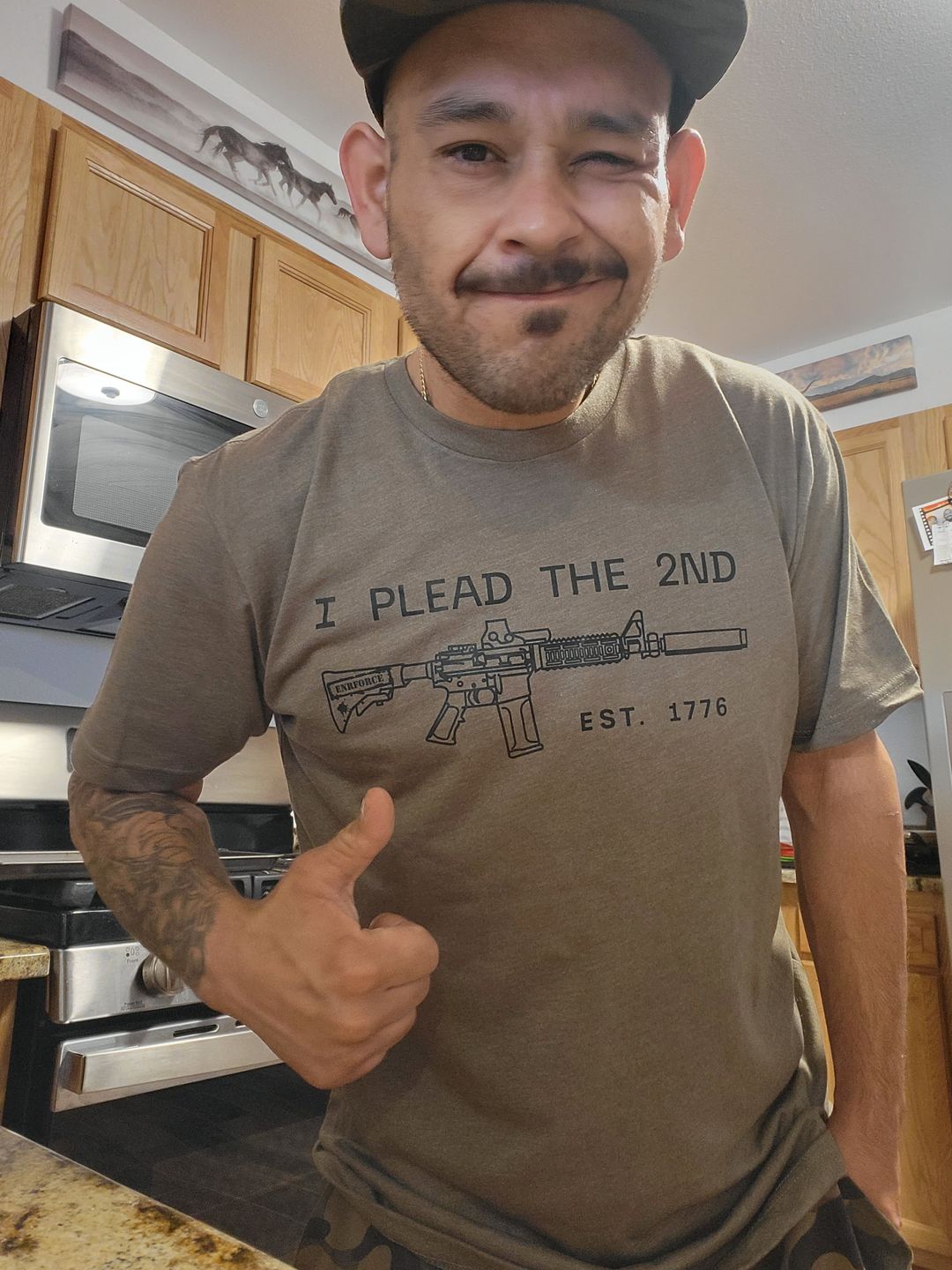 Customer photo review of I Plead The 2nd - Tee