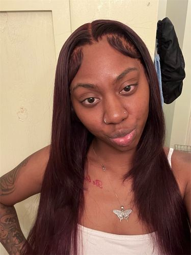 Customer photo review of Body Wave Pre-Made Hairline 360 Lace Frontal Ponytail Wig