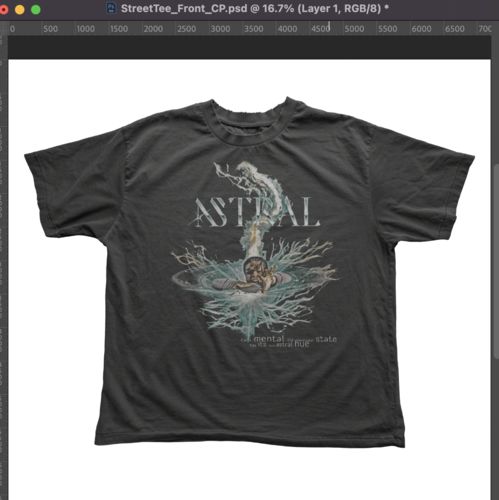 Customer photo review of Street Tee Mockup