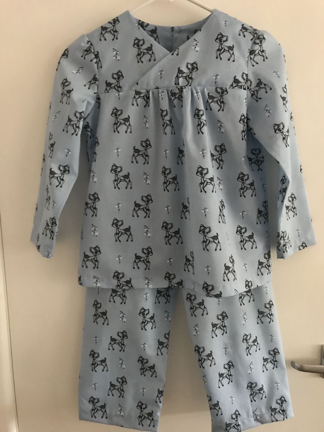 Customer photo review of Baby Deers and Flowers Polycotton Fabric