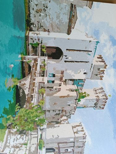 Customer photo review of Malen nach Zahlen - Schloss in Italien - Sirmione