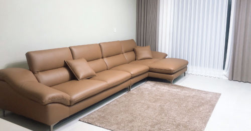 Customer photo review of BIGGY - Sofa góc da 3 chỗ tựa gật gù