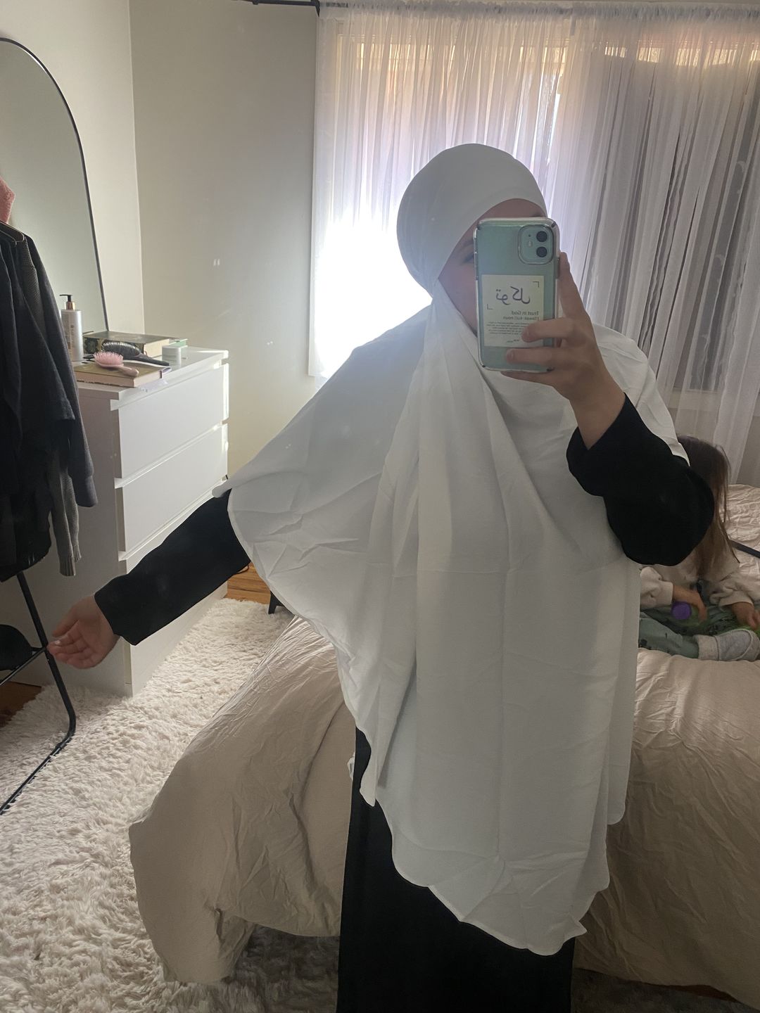 Customer photo review of White Khimar