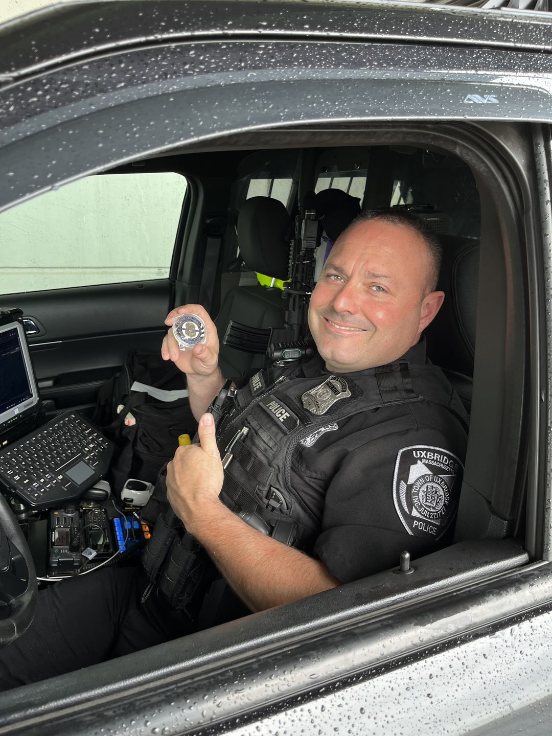 Customer photo review of Police Thank You For Your Service Coin