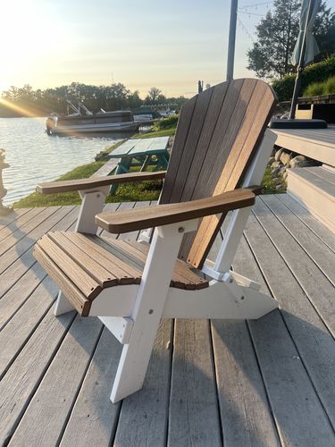 Customer photo review of QUICK SHIP - DuraWeather Poly® King Size Folding Adirondack Chair