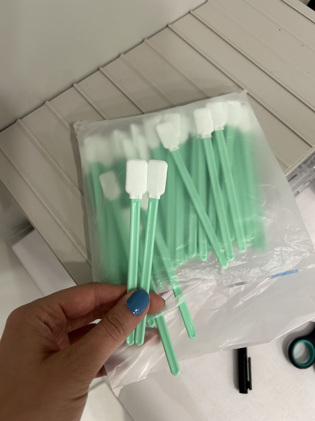 Customer photo review of Cloudray Cotton Swab For Laser Lens