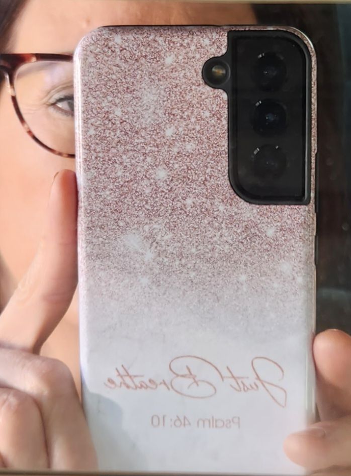 Customer photo review of Just breathe Psalm 46:10 phone case