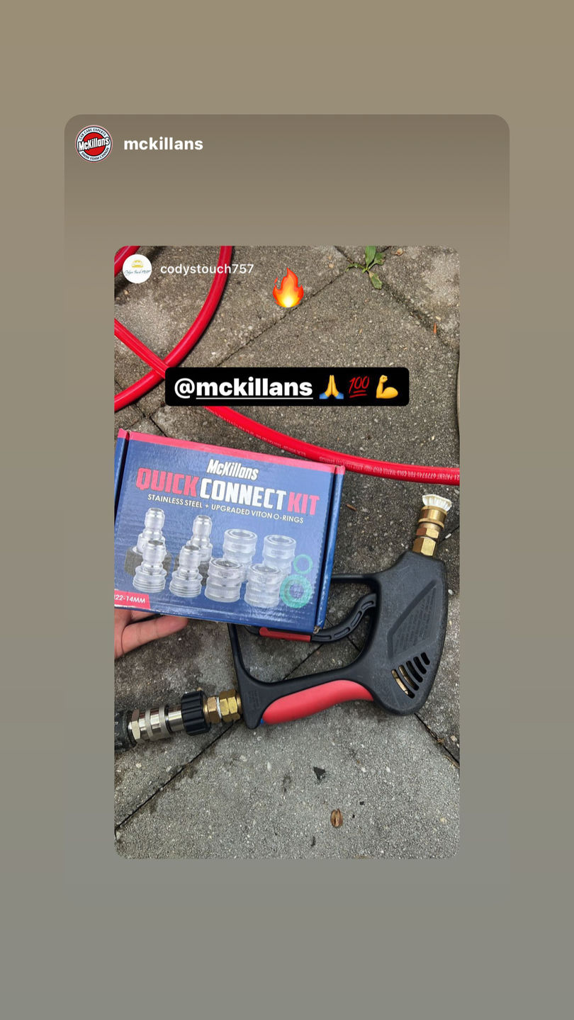 Customer photo review of Stainless Quick Connect Kit