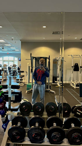 Customer photo review of 2099 Web Slinging Long Sleeve Compression Shirt