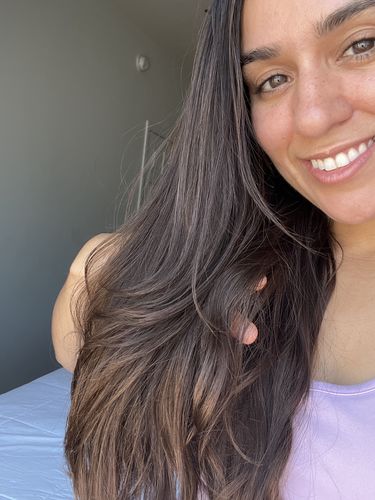 Customer photo review of Growth & Shine Hair Oil