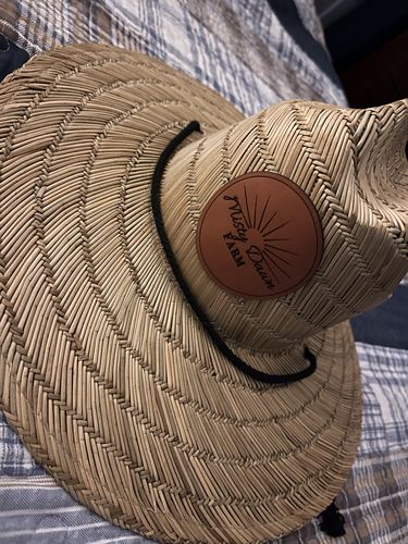 Customer photo review of Personalized Straw Hat