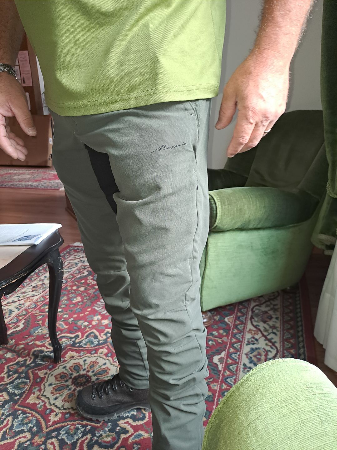 Customer photo review of Pantalone Masseria Light 4 Way Stretch 90 Verde