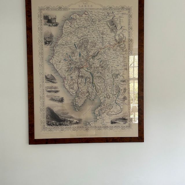 Customer photo review of Old Map of Lake District, 1851 by Tallis & Rapkin - Cumbria, Westmorland, Lancashire, Windermere, Lakeland