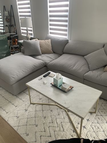 Customer photo review of COZY COLLECTION PLUSH MODULAR 4 PIECE SECTIONAL