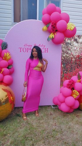 Customer photo review of Deep Wave Pre-Made Hairline 360 Lace Frontal Ponytail Wig