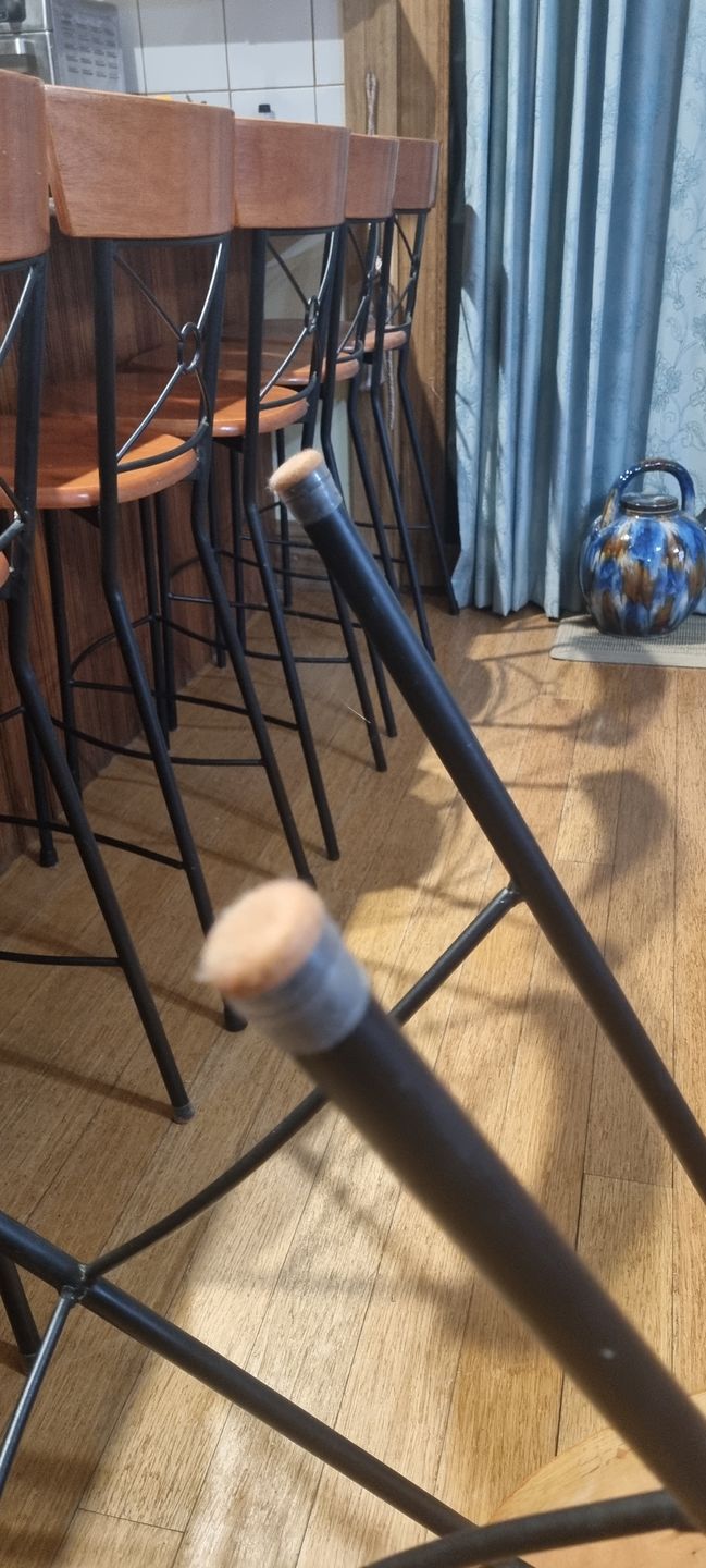 Customer photo review of Groovy Silicone Felt Chair Leg Glides