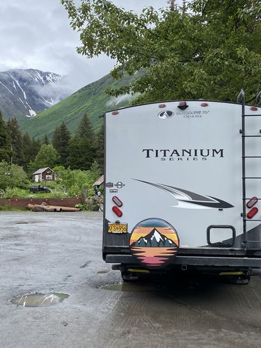 Customer photo review of Retro Mountain Sunset with Reflection