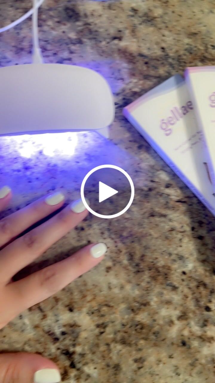 Customer video review of Icing Sugar White DIY Semicured Gel Nail Sticker Kit